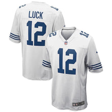 Load image into Gallery viewer, Andrew Luck Indianapolis Colts Alternate Game Jersey - White