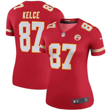 Load image into Gallery viewer, Travis Kelce Kansas City Chiefs Women&#39;s Color Rush Legend Jersey - Red