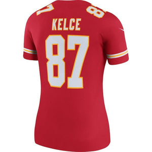 Travis Kelce Kansas City Chiefs Women's Color Rush Legend Jersey - Red