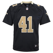 Load image into Gallery viewer, Alvin Kamara New Orleans Saints Youth Game Jersey - Black 2018/2019